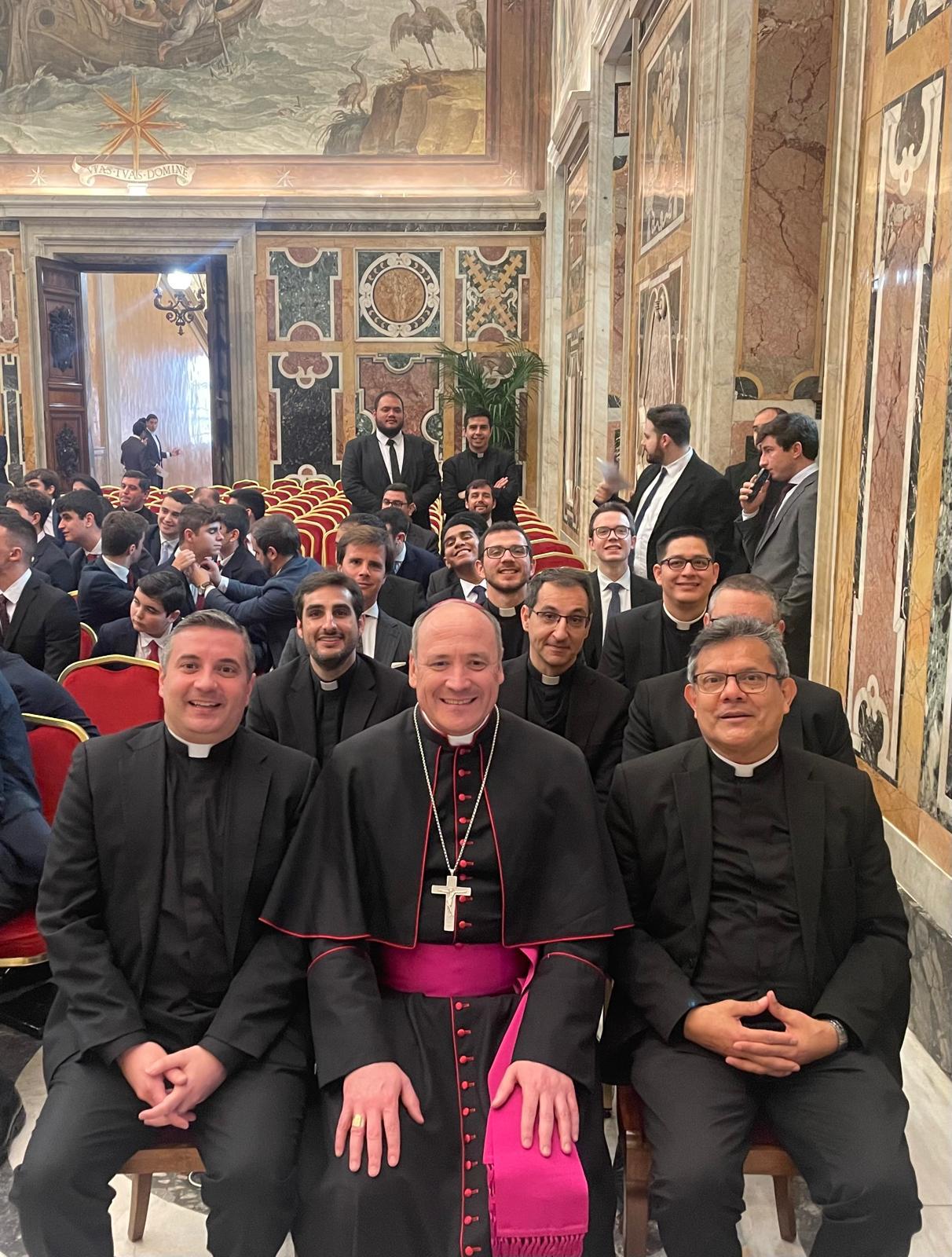 Seminary rector Father Luis Eduardo Morona Alguacil (left) with Bishop Antonio Prieto Lucena, bishop of Alcalá de Henares. | Credit: Diocese of Alcalá de Henares