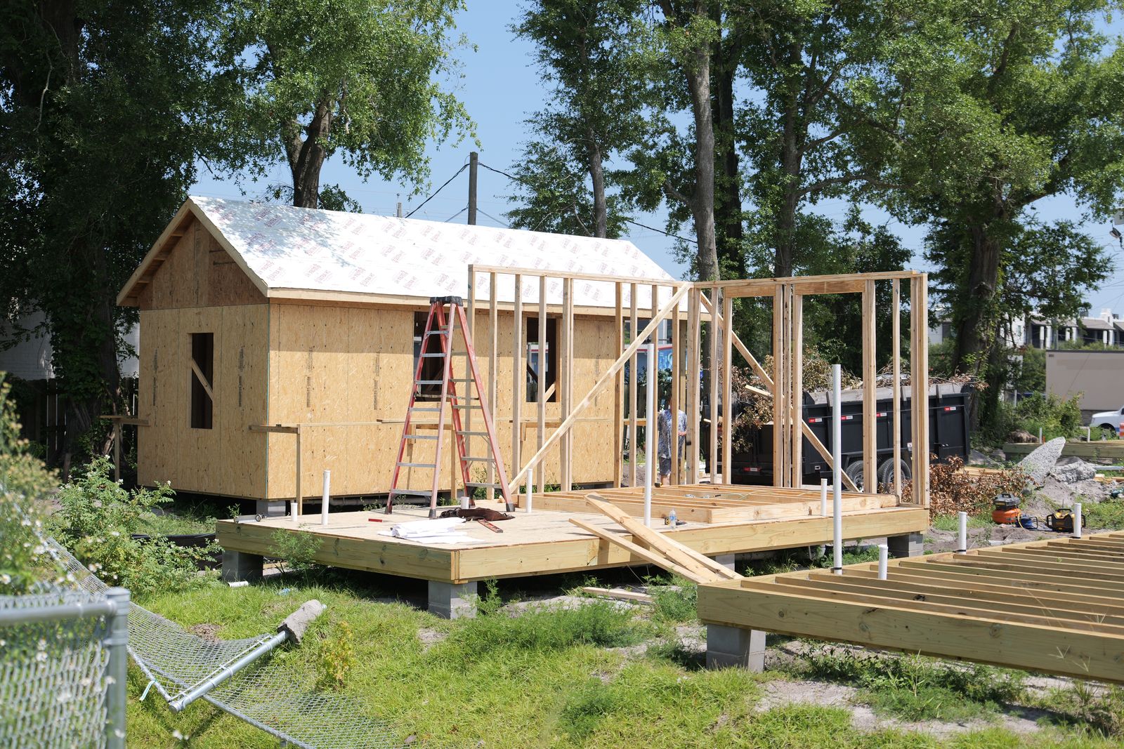Houses in Trinity Village in Pensacola stand under construction in July 2025. | Credit: Photo courtesy of the Diocese of Pensacola-Tallahassee