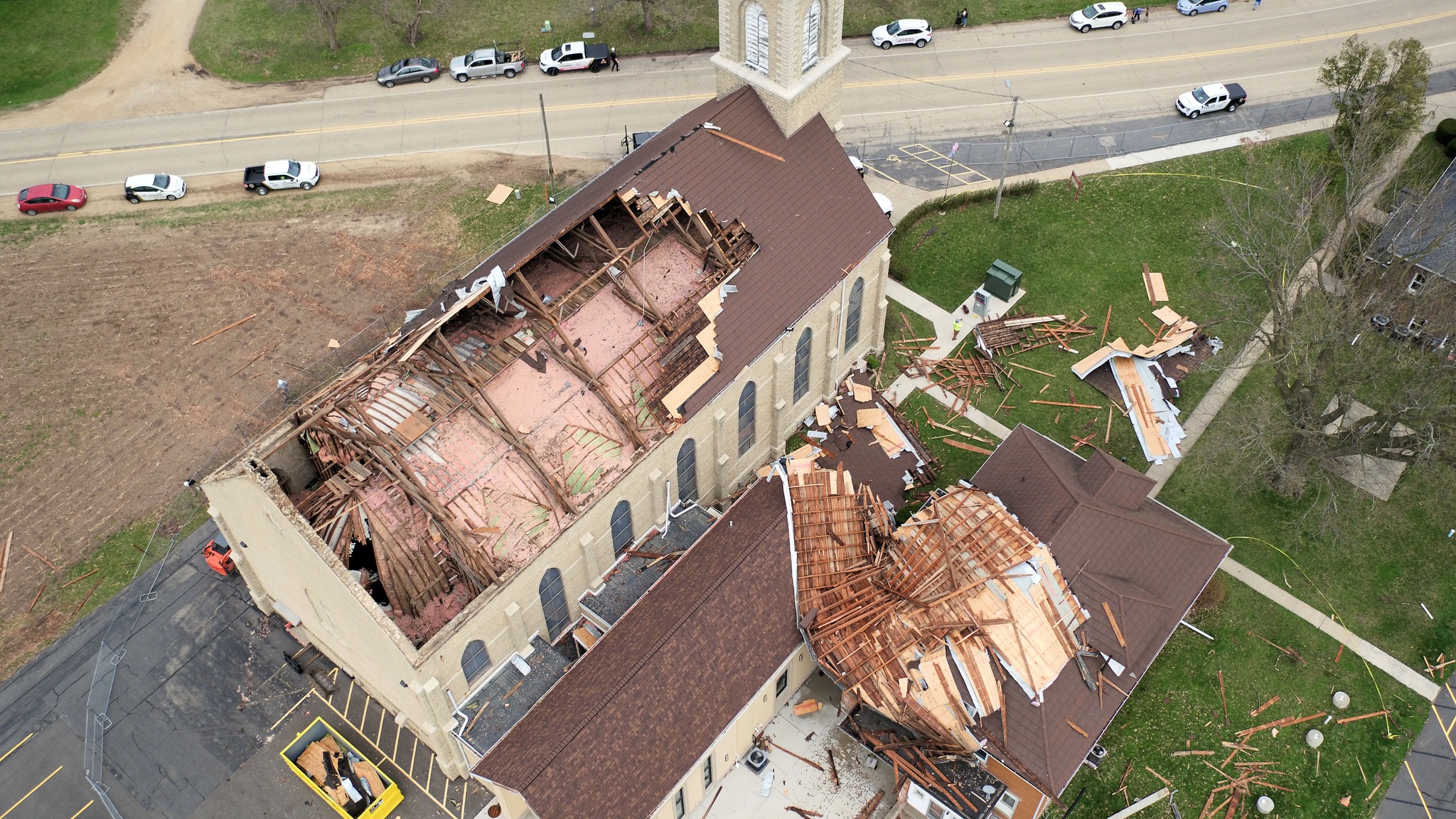 Historic Wisconsin parish loses roof during severe weather outbreak
