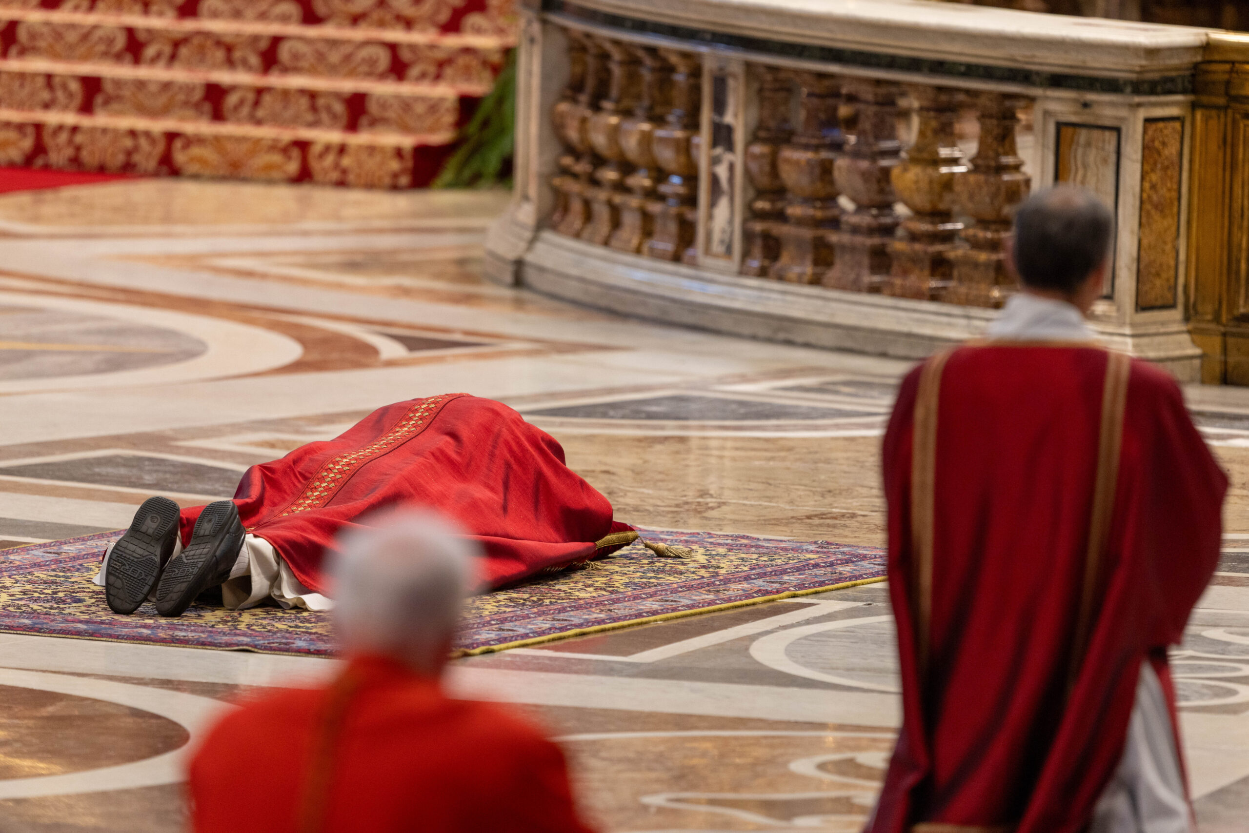 Pope Leo XIV celebrates Good Friday of the Lord’s Passion in St. Peter’s Basilica