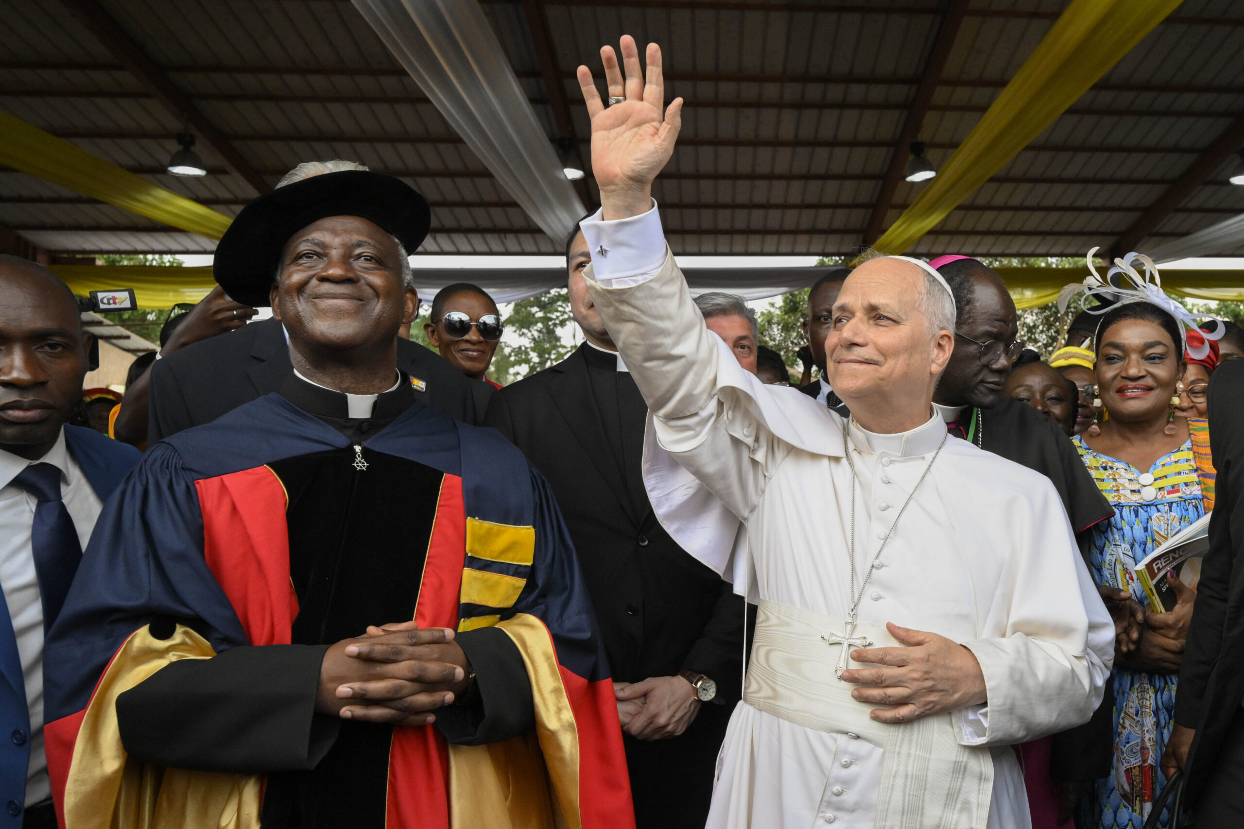 Pope tells Catholic university students in Cameroon to ‘search for truth’
