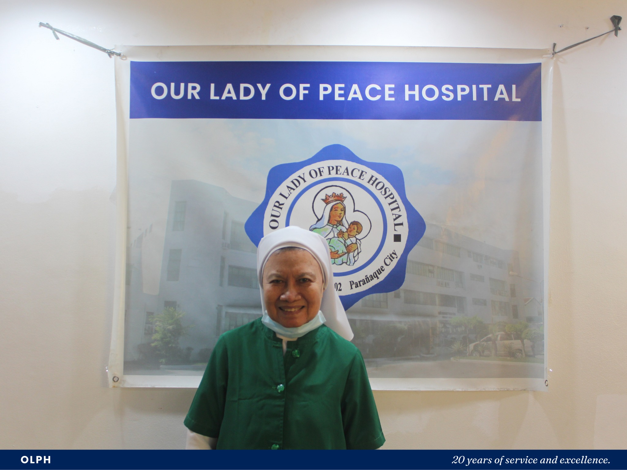 Sister Eva Fidela Maamo, surgeon and missionary, at Our Lady of Peace Hospital in Parañaque, Metro Manila, Philippines, on July 10, 2023. | Credit: Photo courtesy of Our Lady of Peace Hospital