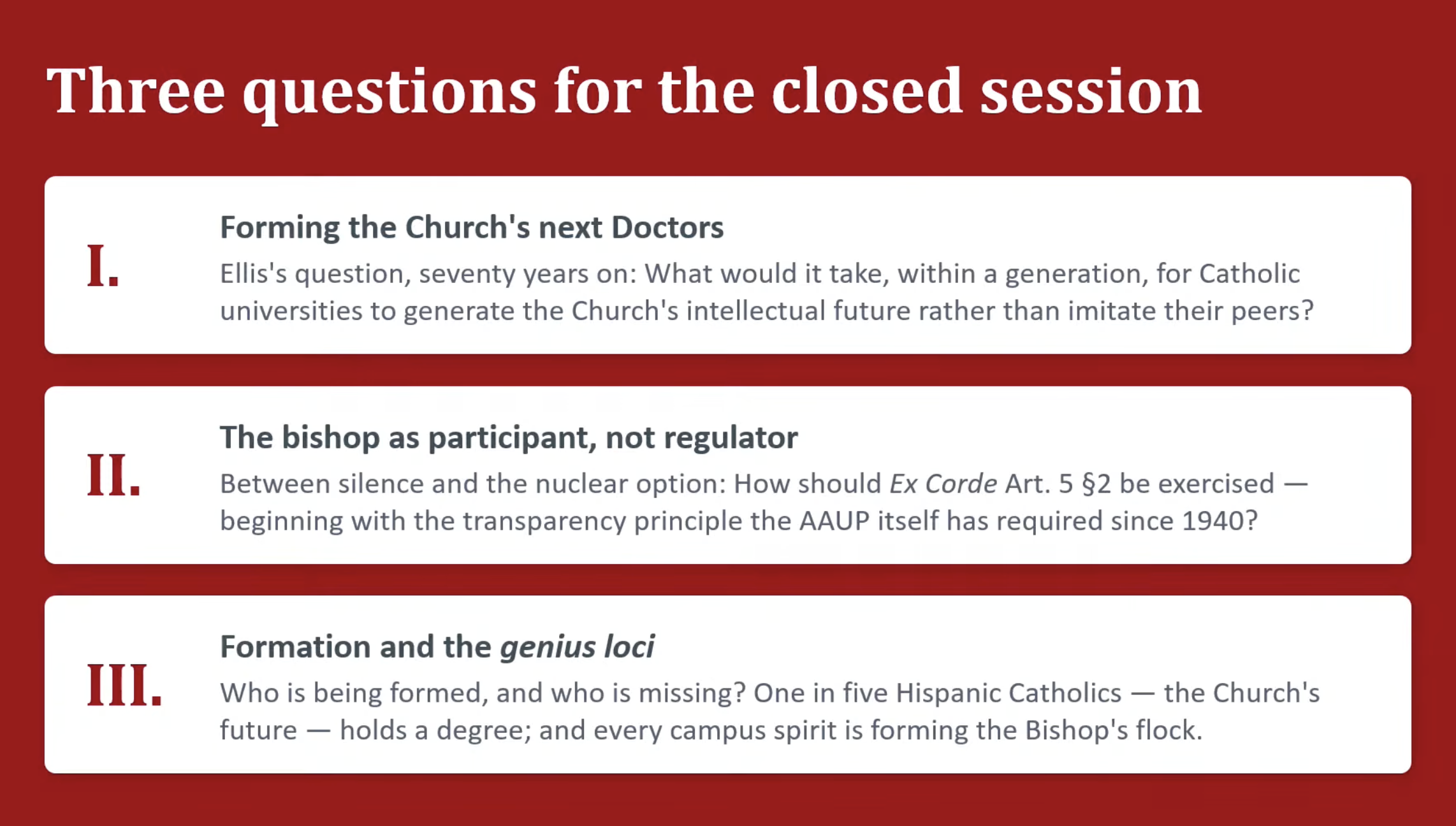 Higher ed leader urges bishops to protect Catholic identity at universities