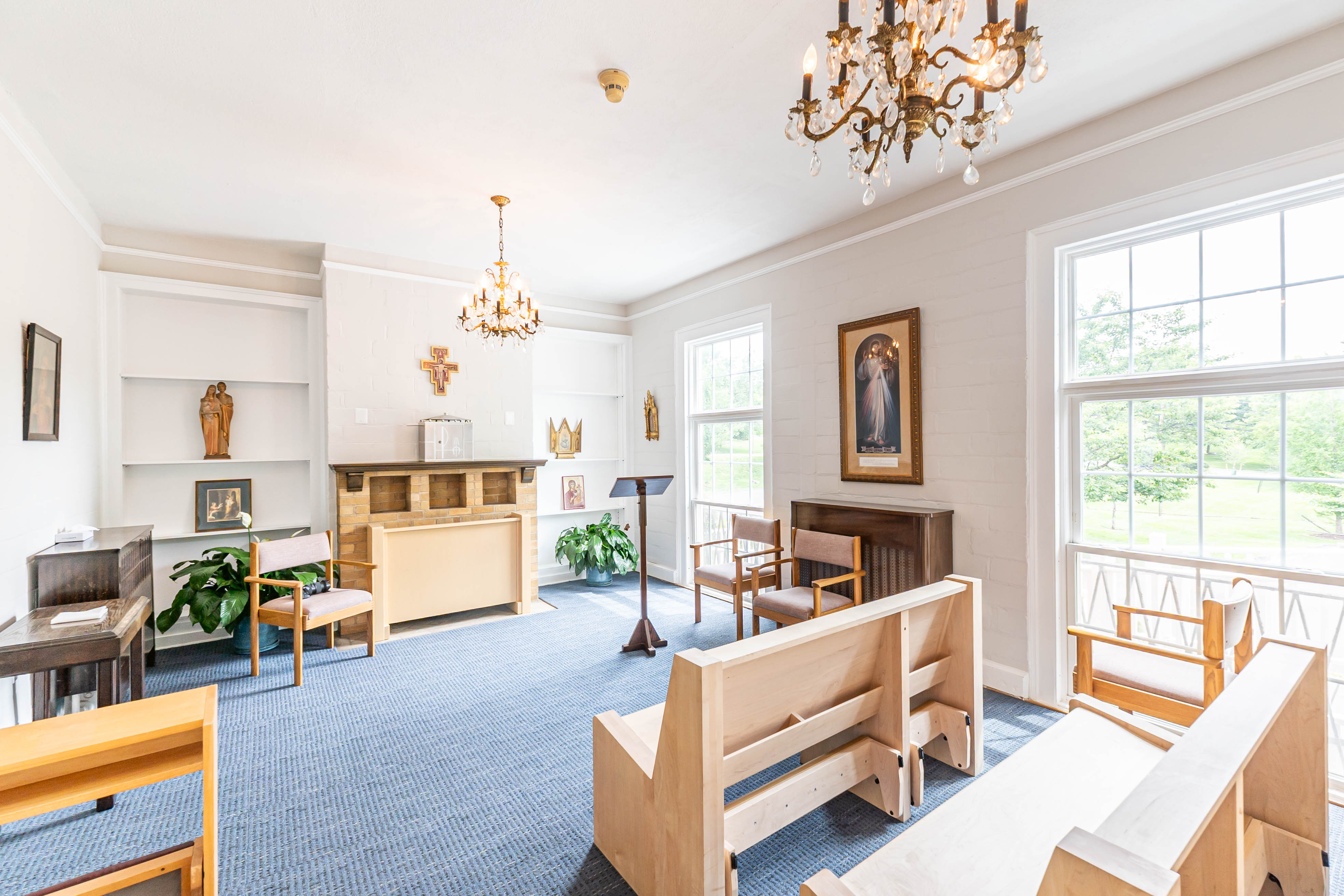 Chapel located inside the St. John Paul II Retreat House in Washington, D.C. | Credit: Photo courtesy of the St. John Paul II Shrine