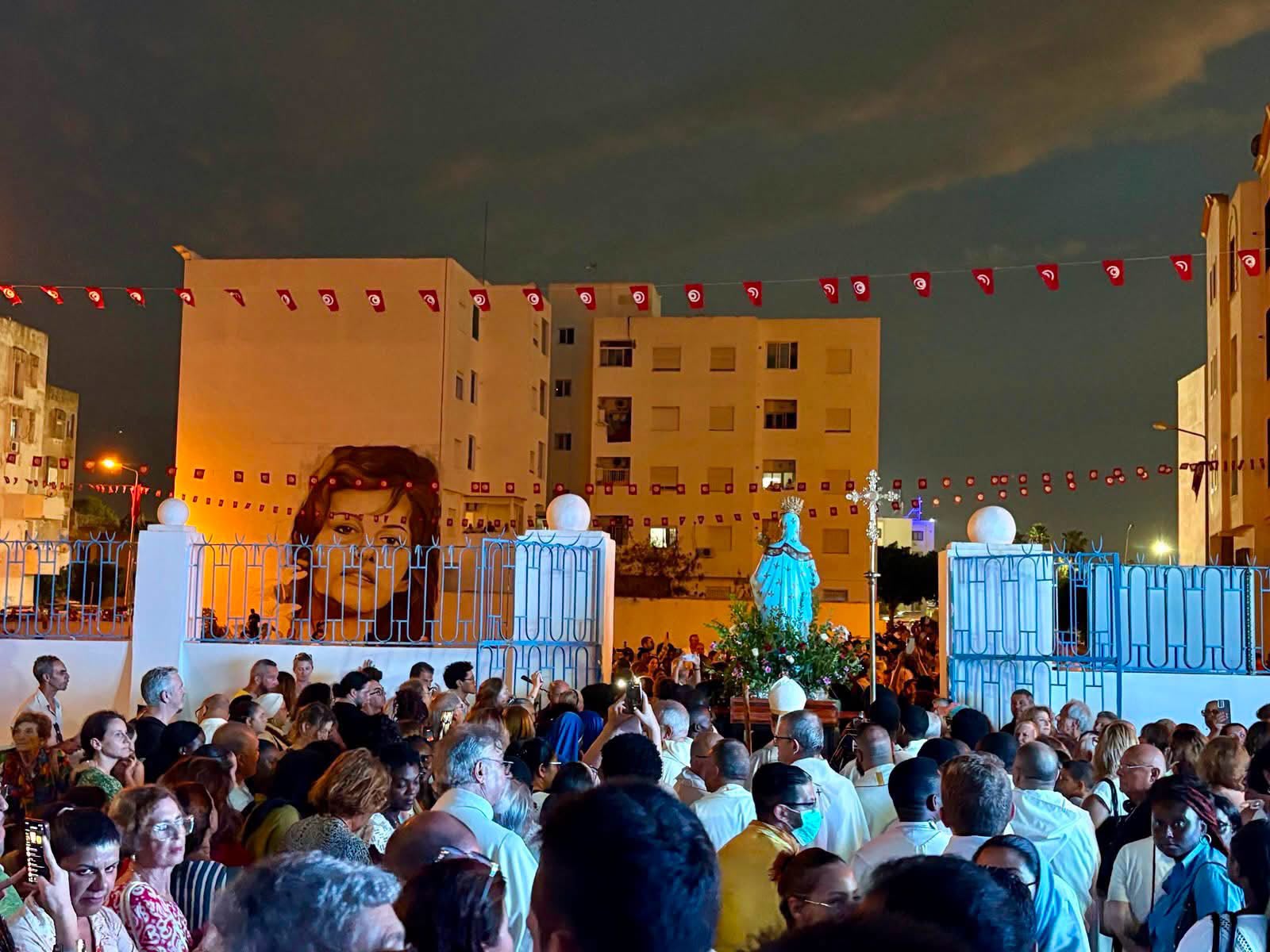 The Our Lady of Trapani procession in La Goulette, Tunisia, on Aug. 15, 2026. | Credit: Italian Embassy in Tunisia/Facebook
