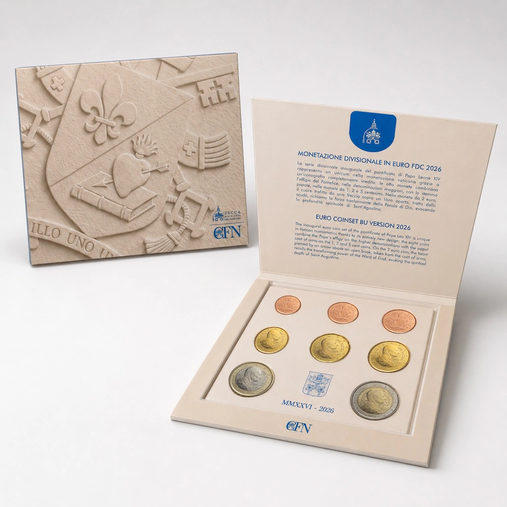 Pope Leo XIV’s face featured on new set of Vatican coins