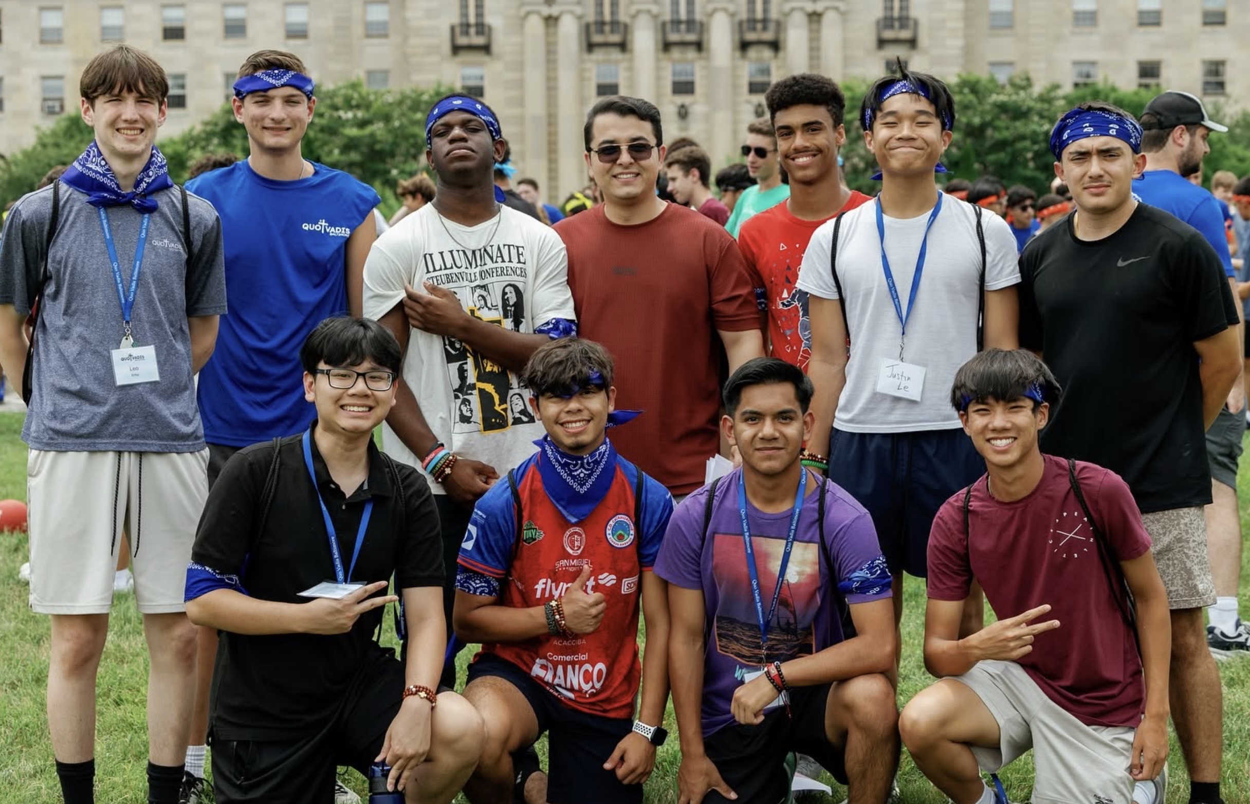 Young men at a Quo Vadis discernment retreat in July 2025. | Credit: Photo courtesy of the Archdiocese of Baltimore