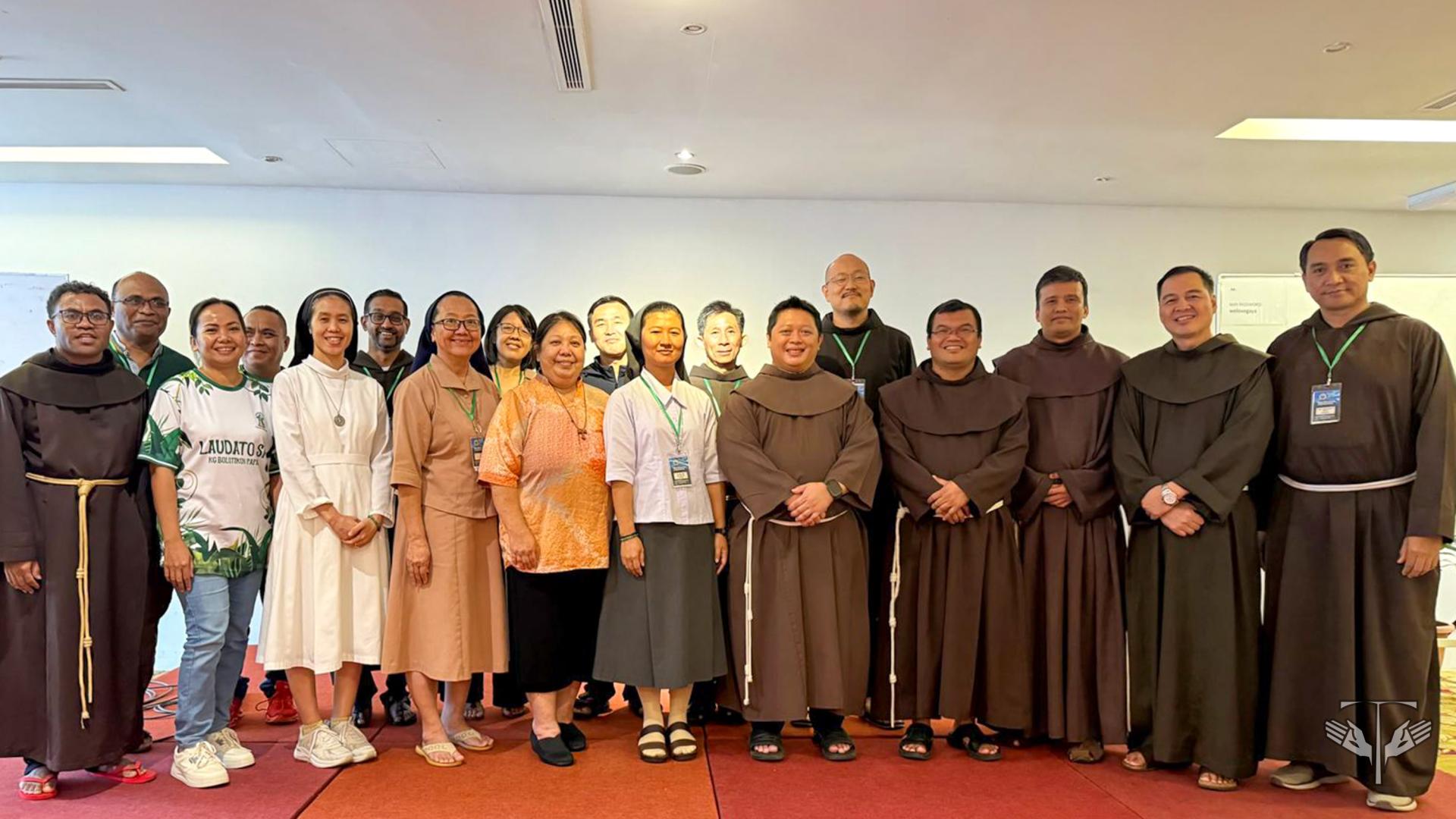 Friars, sisters, and lay participants at the assembly of the Franciscan Network for Peace and Integral Ecology in Asia in Kota Kinabalu, Malaysia, October 2026. | Credit: Photo courtesy of ofm.org/Friar John Wong, OFM