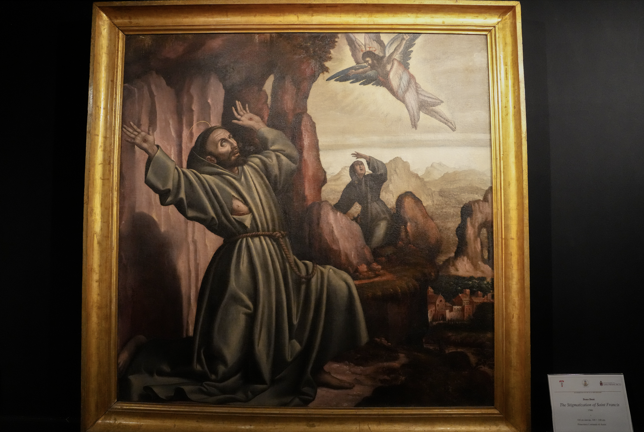 The “Stigmata of Saint Francis,” a painting by Dono Doni, is on display in San Francisco’s Cathedral of St. Mary of the Assumption from Oct. 16 to Nov. 28, 2026. | Credit: Francisco Valdez