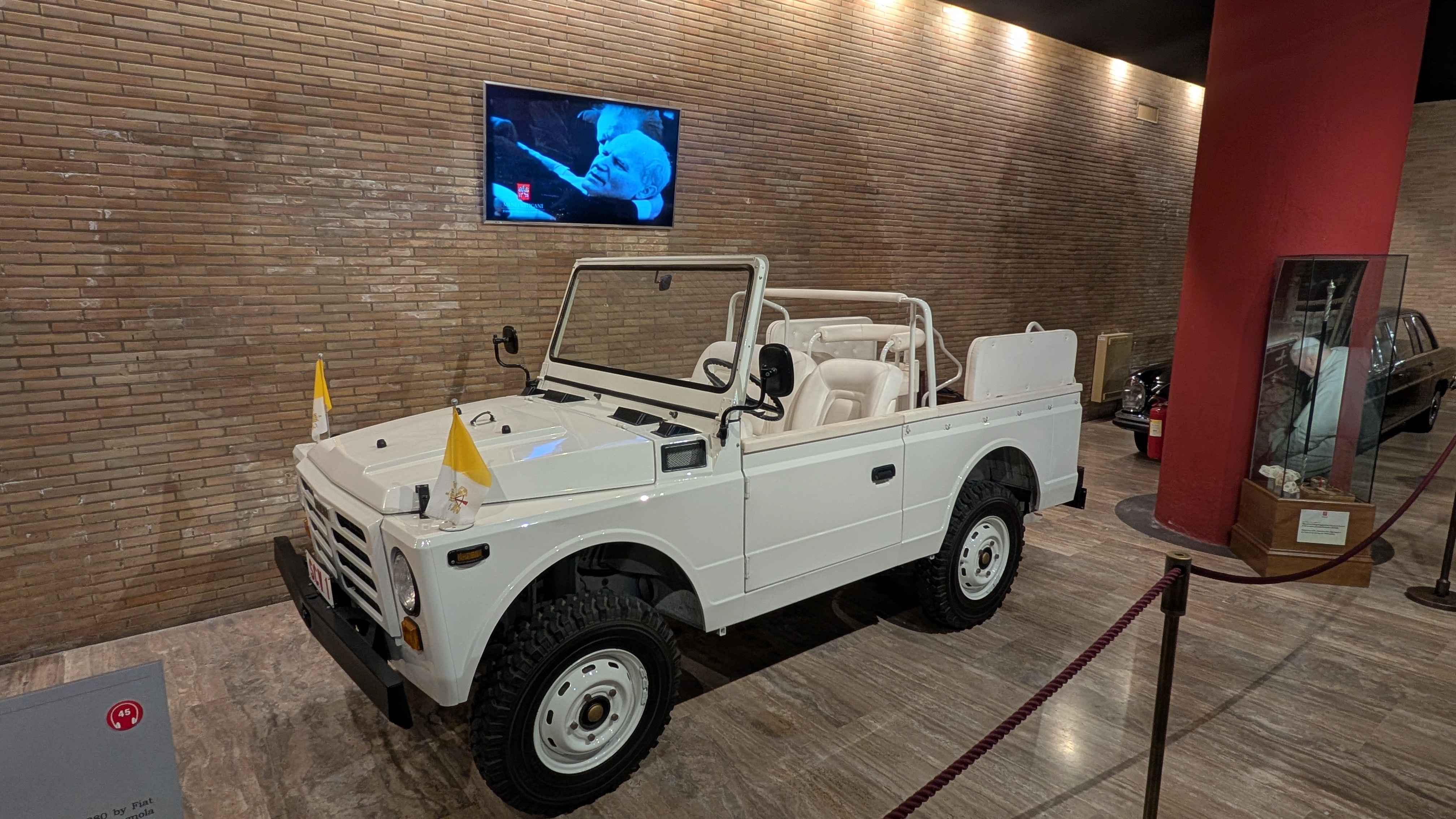 The Fiat 1107 - Nuova Campagnola, in which St. John Paul II was shot on May 13, 1981. | Credit: Ishmael Adibuah/EWTN News