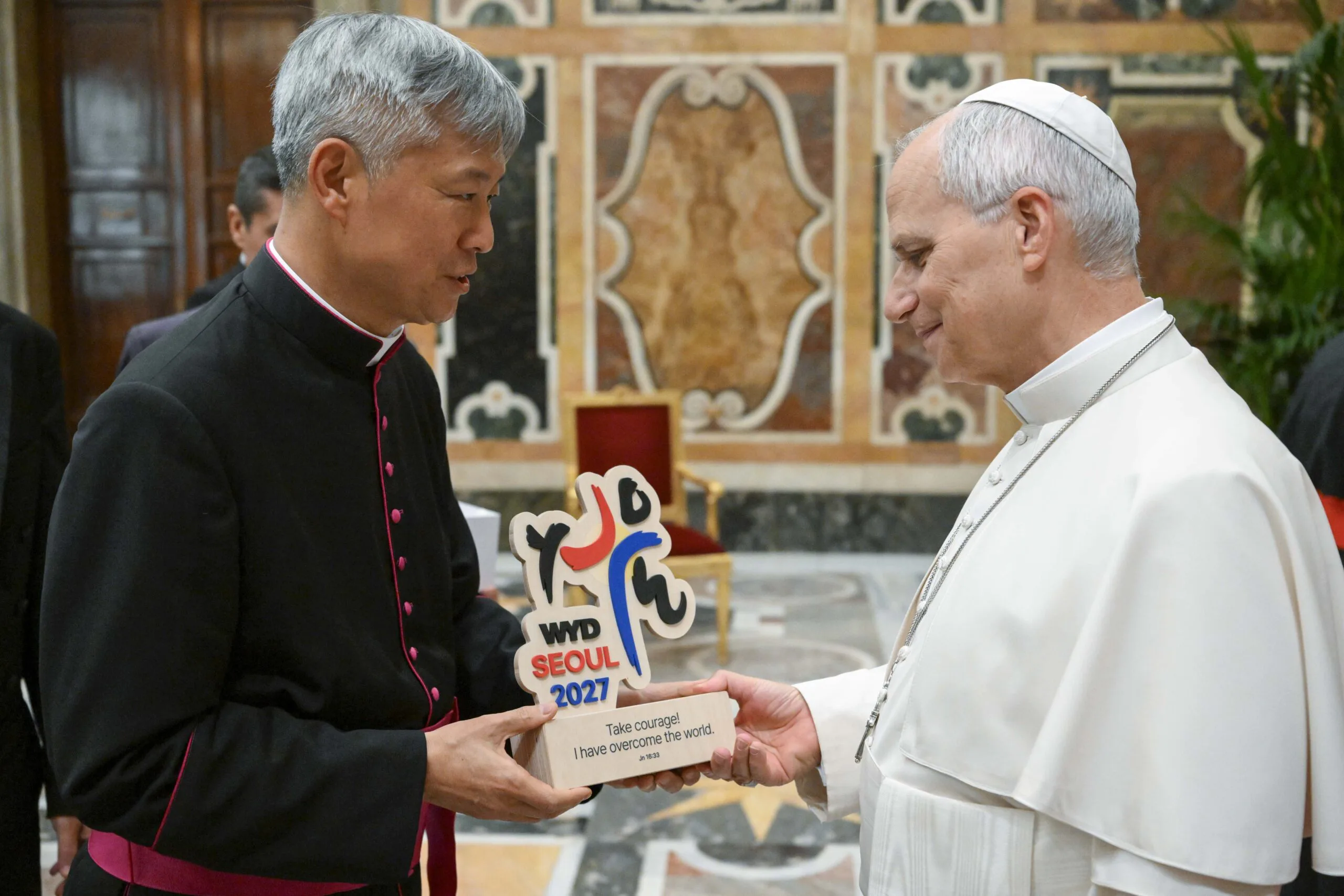 Pope Leo XIV, ahead of World Youth Day in 2027, praises Korean courage