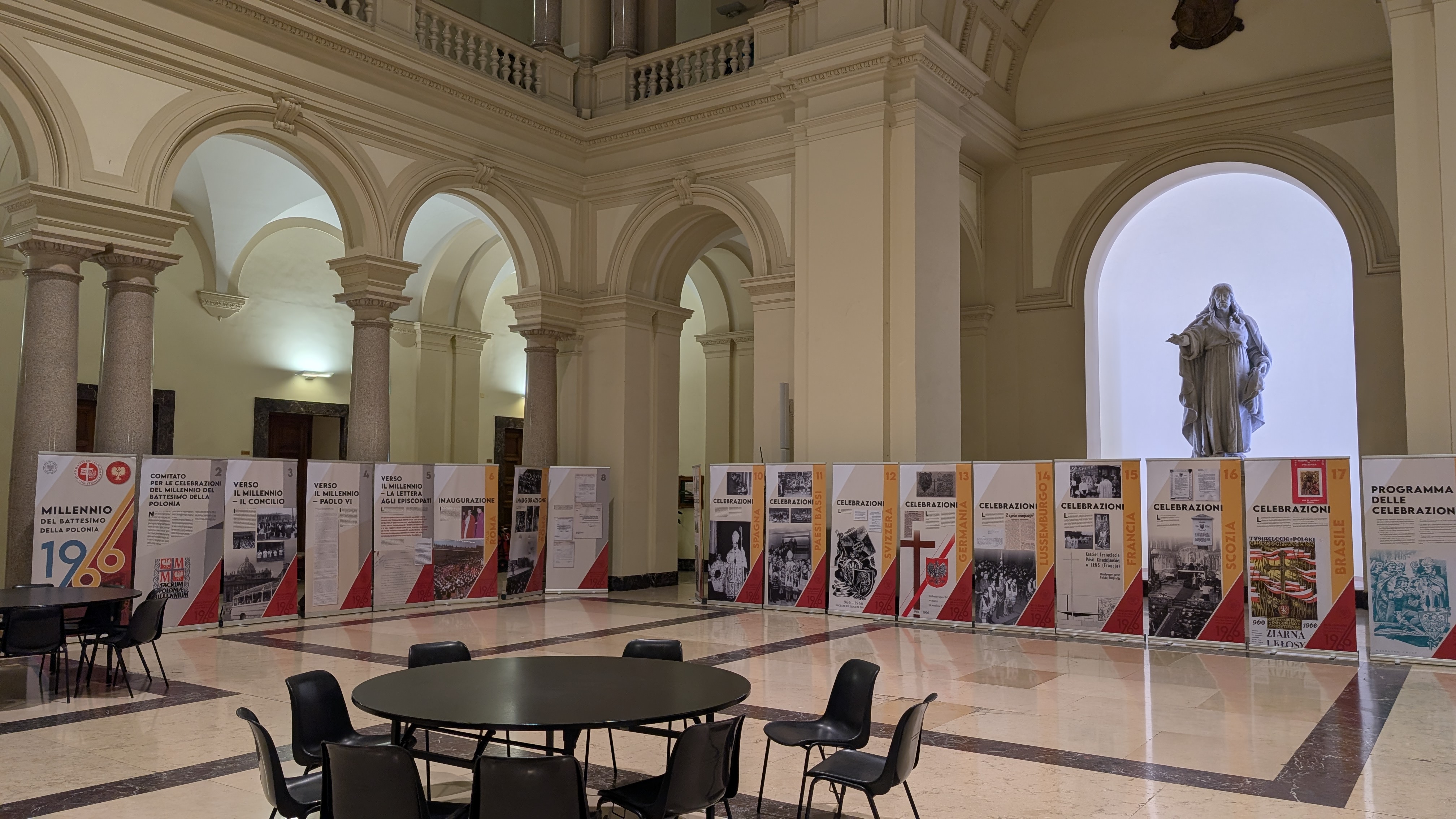 A new exhibit commemorating the 1966 celebration of the Baptism of Poland in A.D. 966 was launched at the Pontifical Gregorian University in Rome on Oct. 28, 2026. | Credit: Ishmael Adibuah/EWTN News