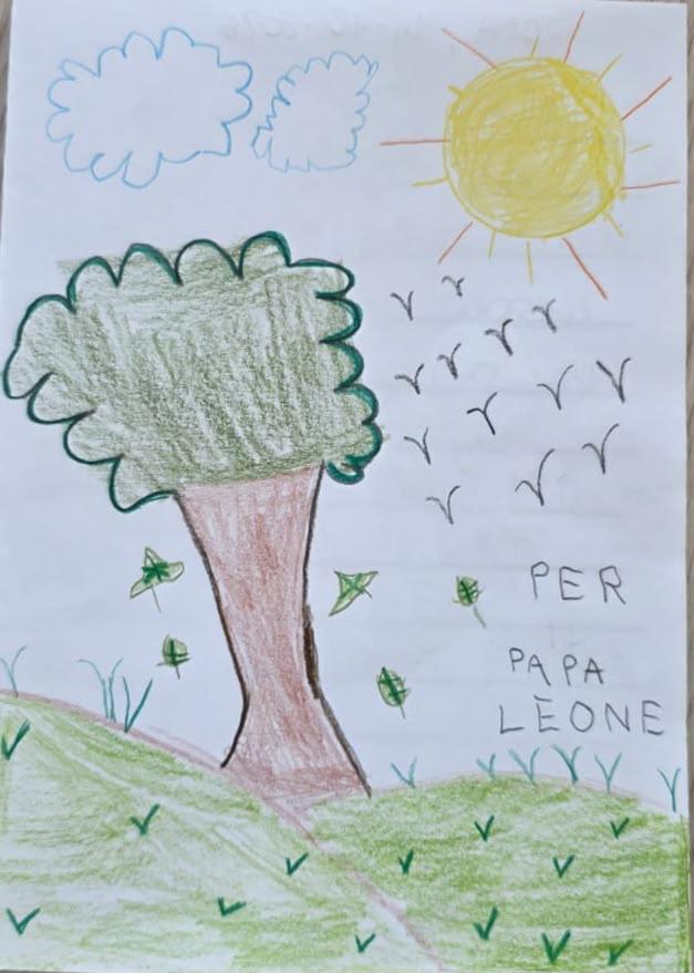 Children hospitalized in the oncology department of Gemelli Hospital send drawings and letters to Pope Leo XIV as he recovers from surgery to remove lung cancer on Oct. 16, 2026. | Credit: Gemelli Polyclinic Hospital