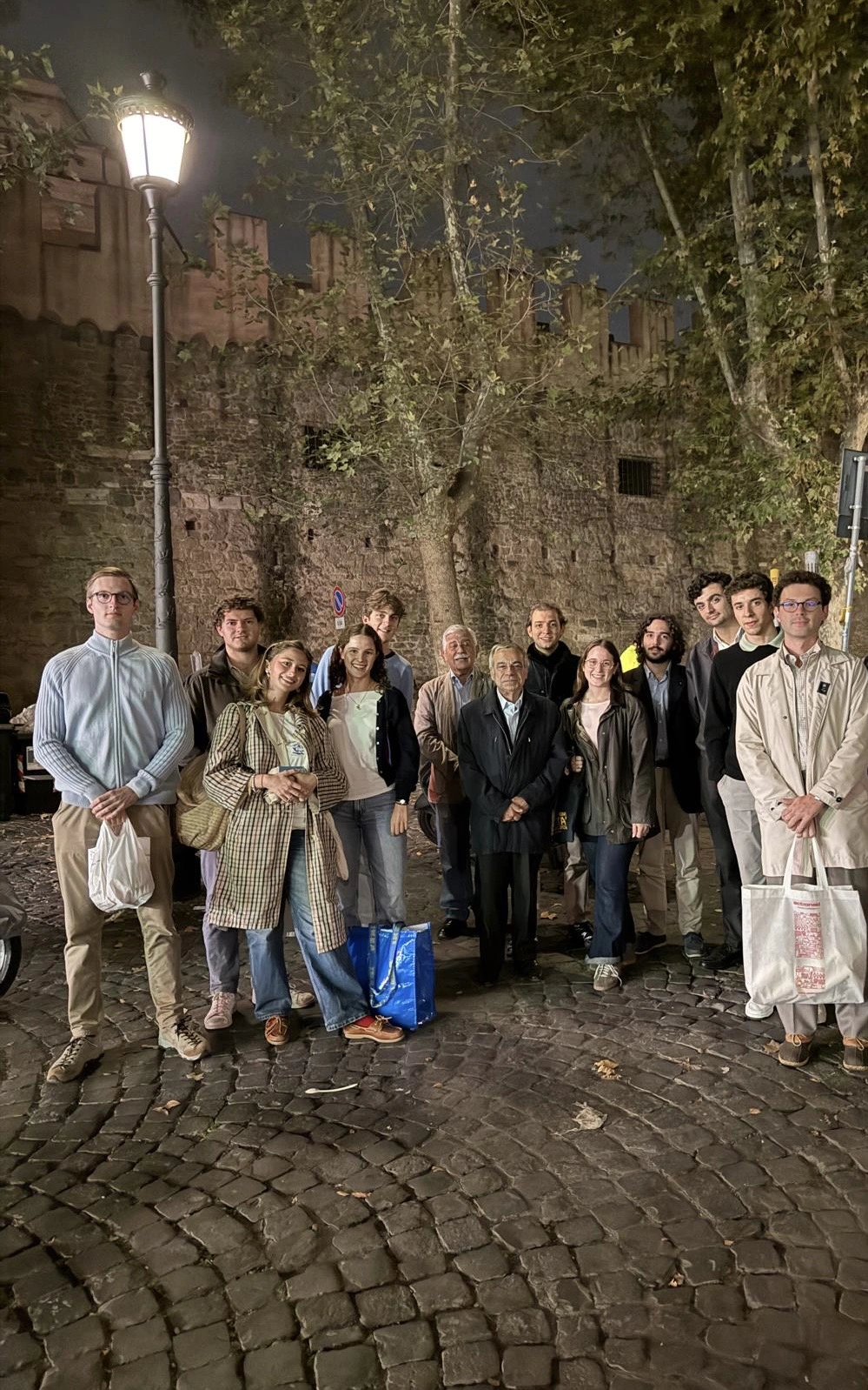 Young members of the Order of Malta help the homeless in St. Peter’s Square